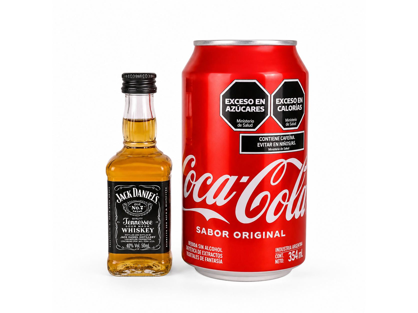 01 Jack Daniels Mini + Coca Lata