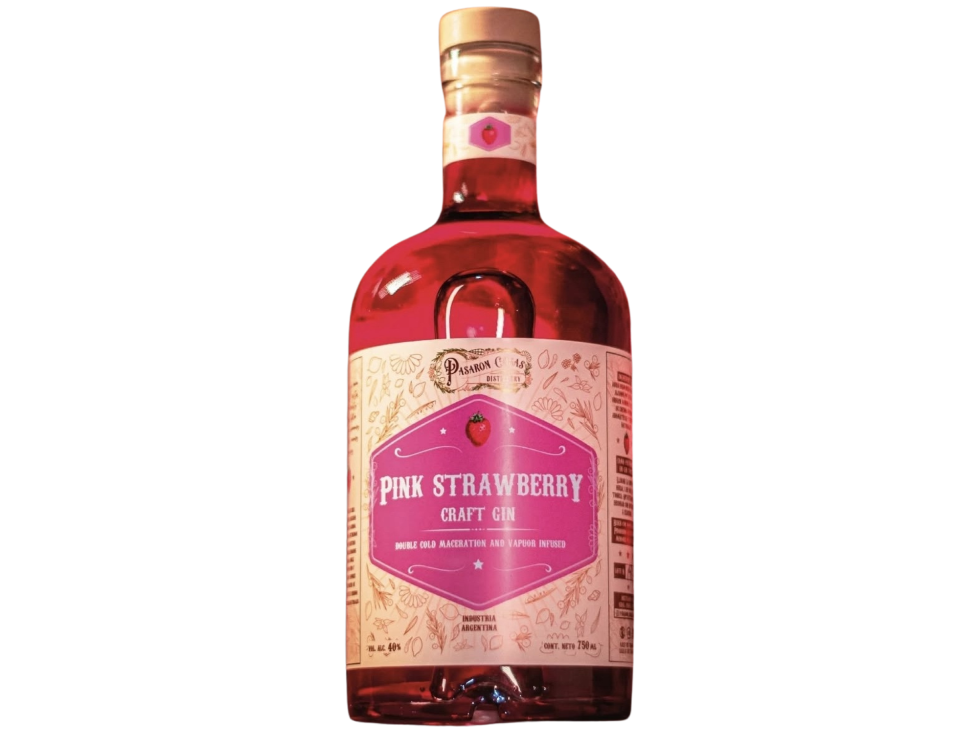 01 Pasaron Cosas Pink Strawberry 750 ML