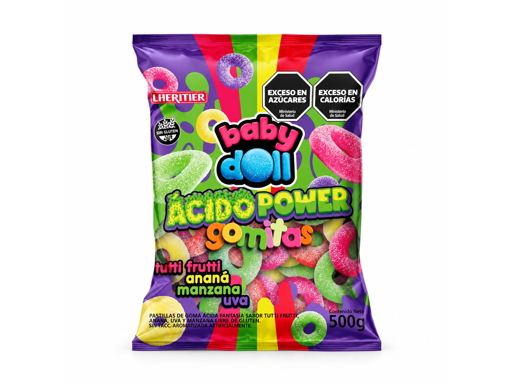 Gomitas Baby Doll Ácido Power 500 Gr