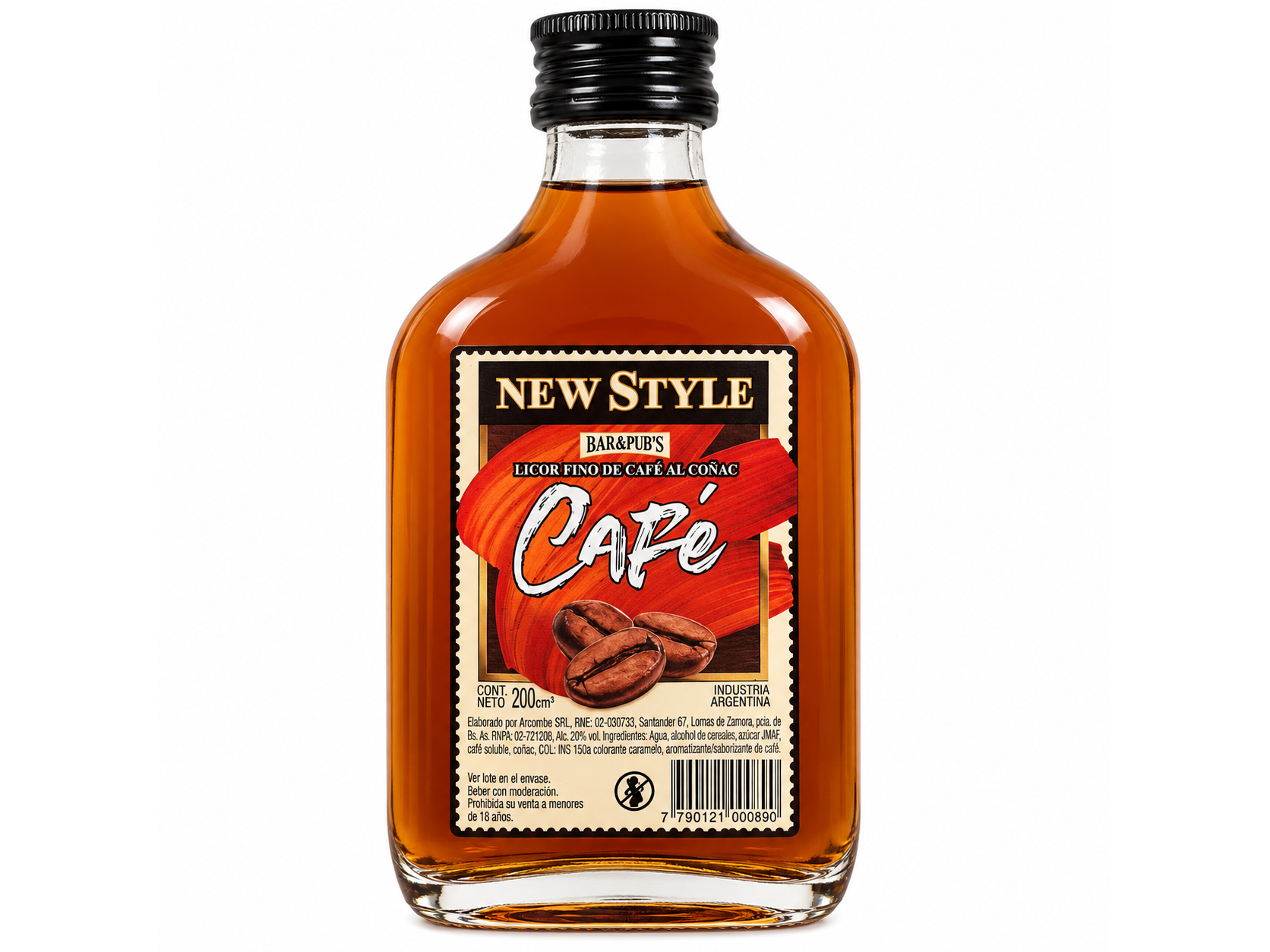 New Style Petaca Café al  Cognac 200 ML