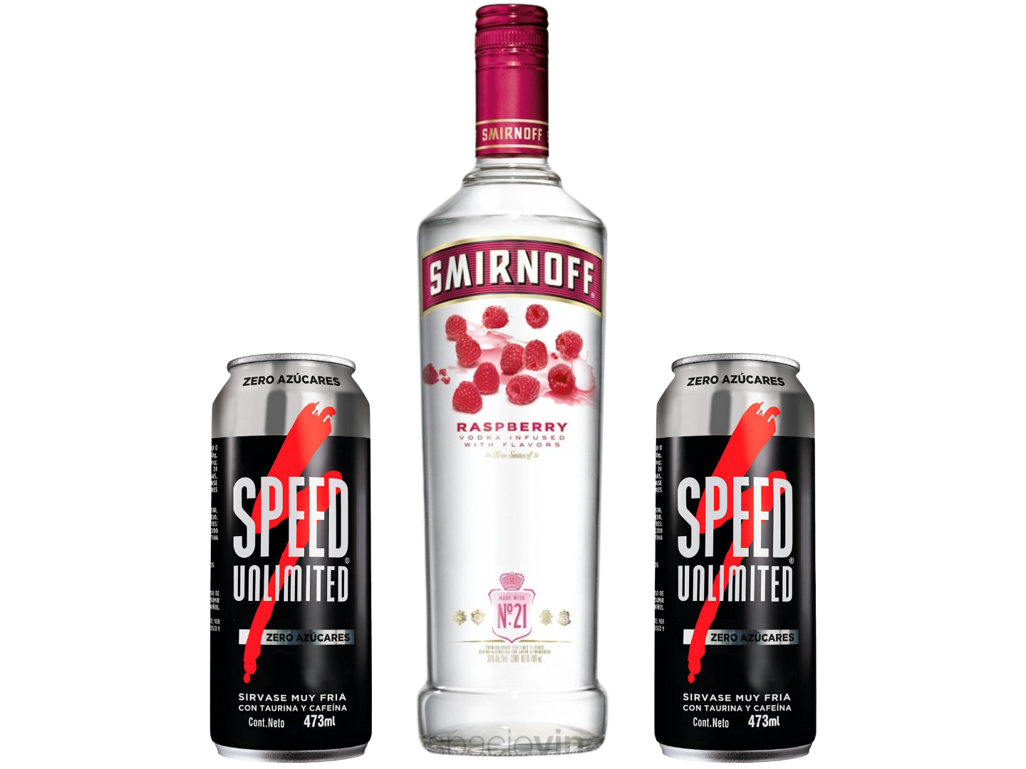 01 Smirnoff Frambuesa 750 ML+ 02 Speed XL