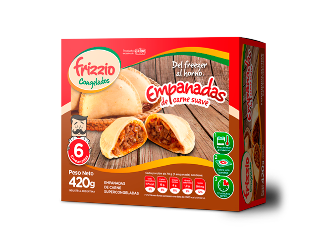 Empanadas de Carne (6 Unidades)