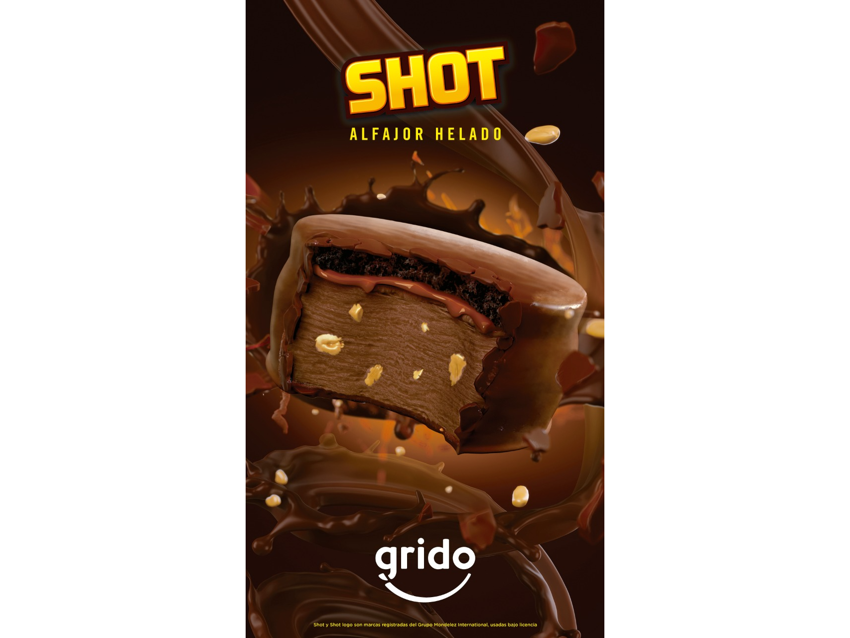 Alfajor Helado SHOT x unidad