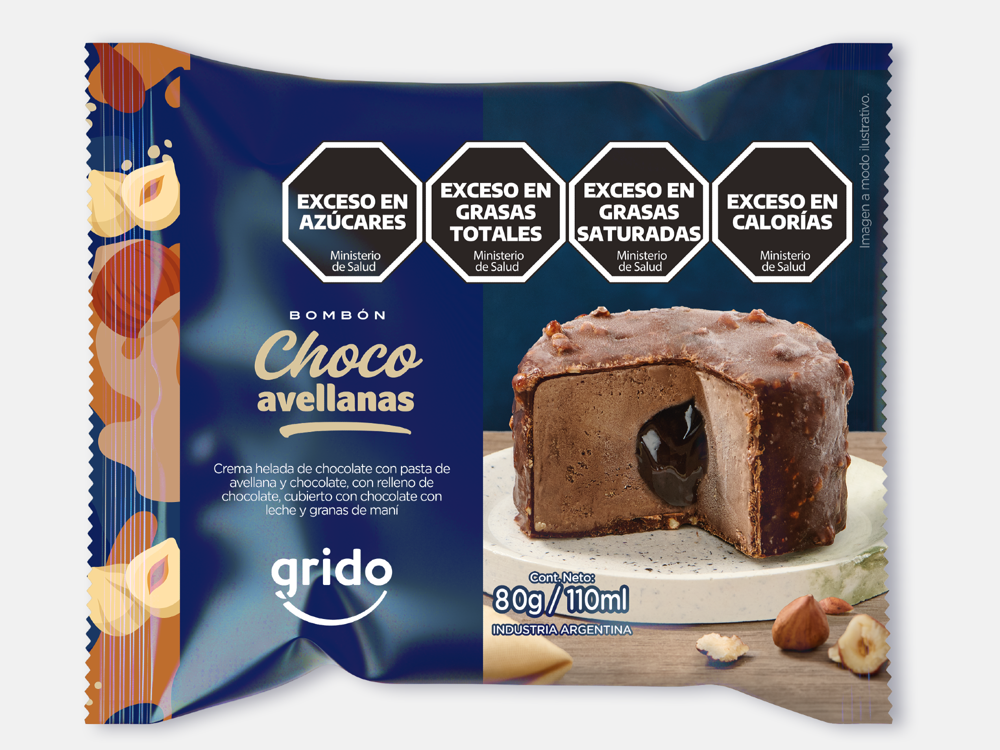 NUEVO!!! BombónCHOCO AVELLANA x Unidad de Grido - Cañada de Gomez
