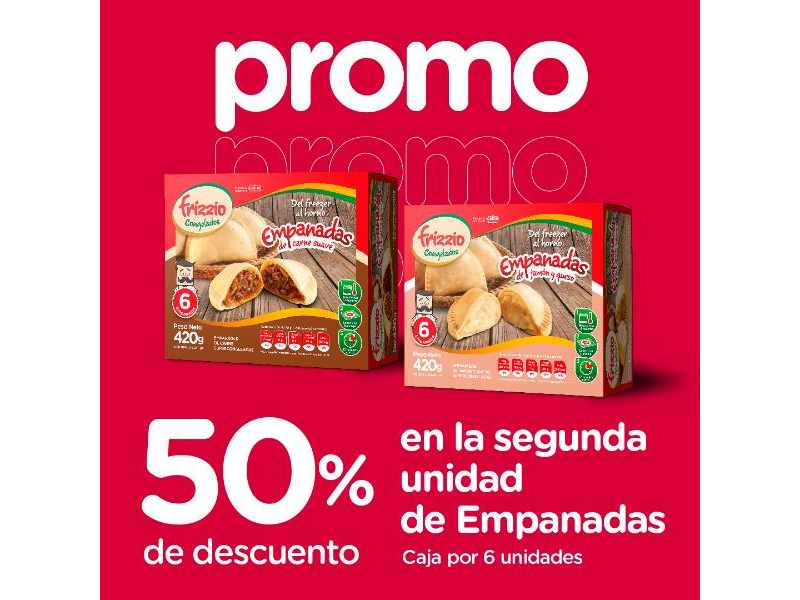 Promo 50% en la segunda unidad EMPANADAS