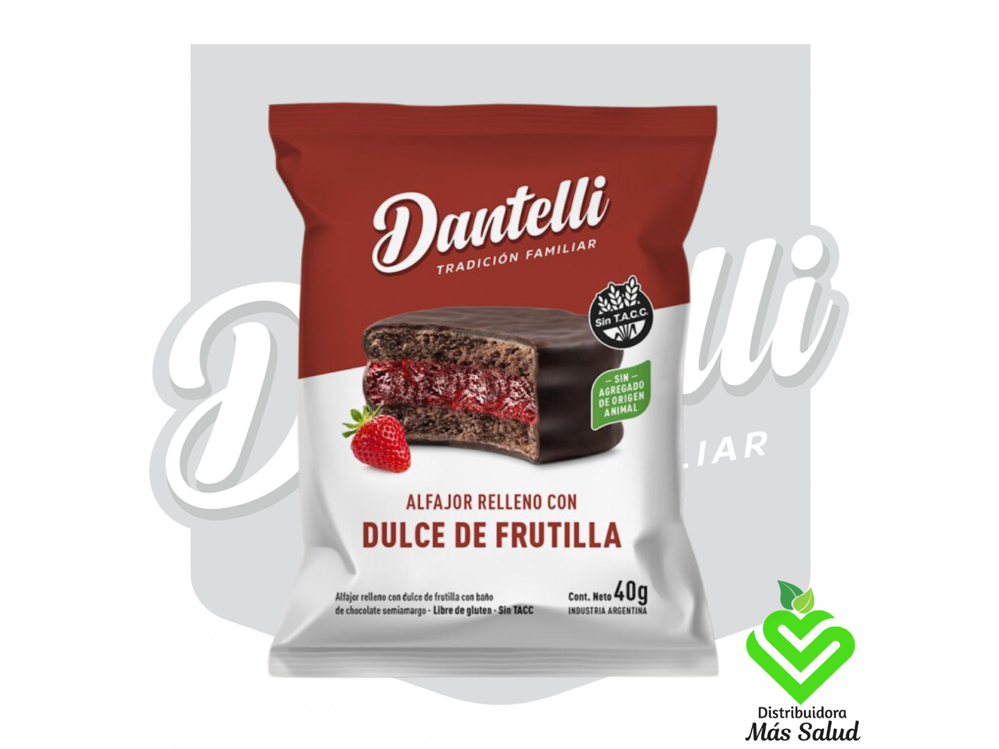 ALFAJOR DULCE DE FRUTILLA X 12 UD