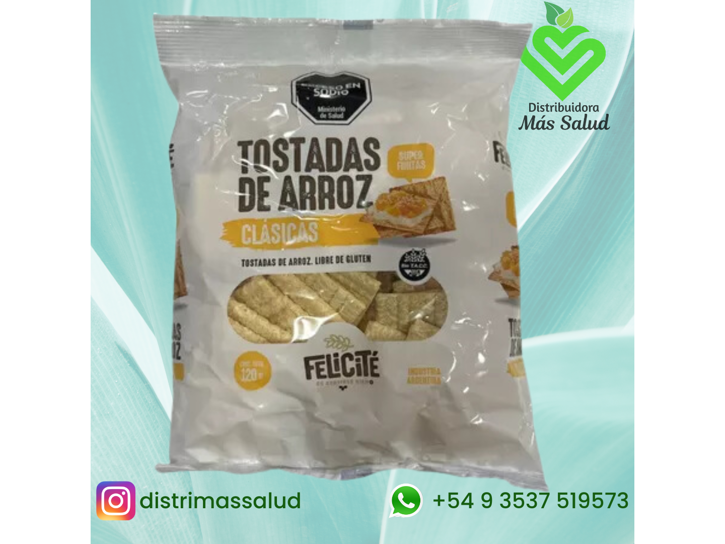 Tostada de arroz Clásica 120gr.