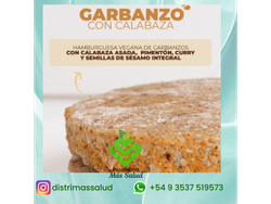 HAMBURGUESA VEGANA DE GARBANZO CON CALABAZA X 4 UD