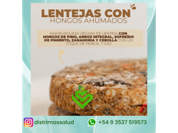 HAMBURGUESA VEGANA DE LENTEJAS CON HONGOS AHUMADOS X 4 UD