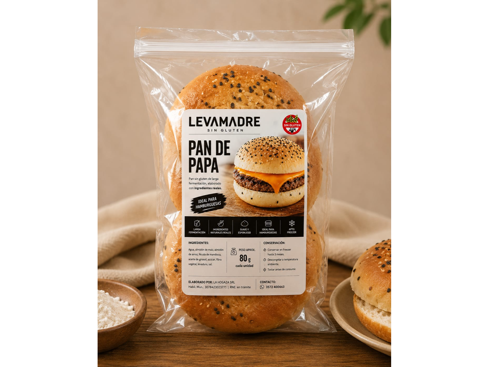 PAN DE PAN DE PAPA X 2 LIBRE DE GLUTEN