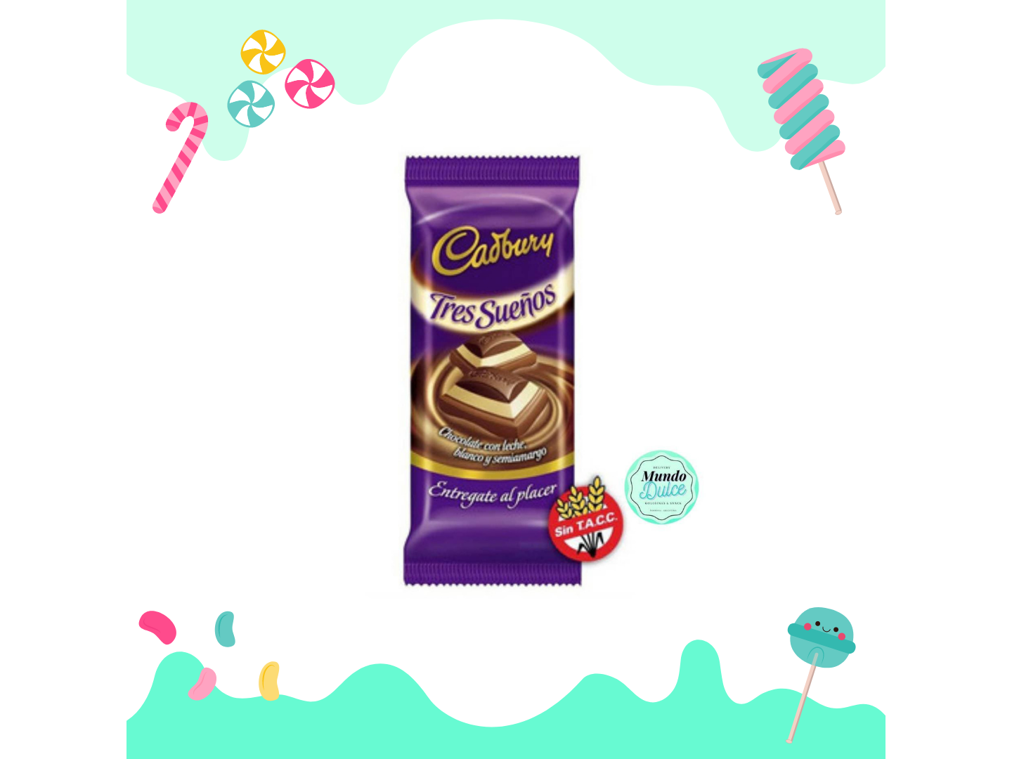 Cadbury tres sueños 82 gr