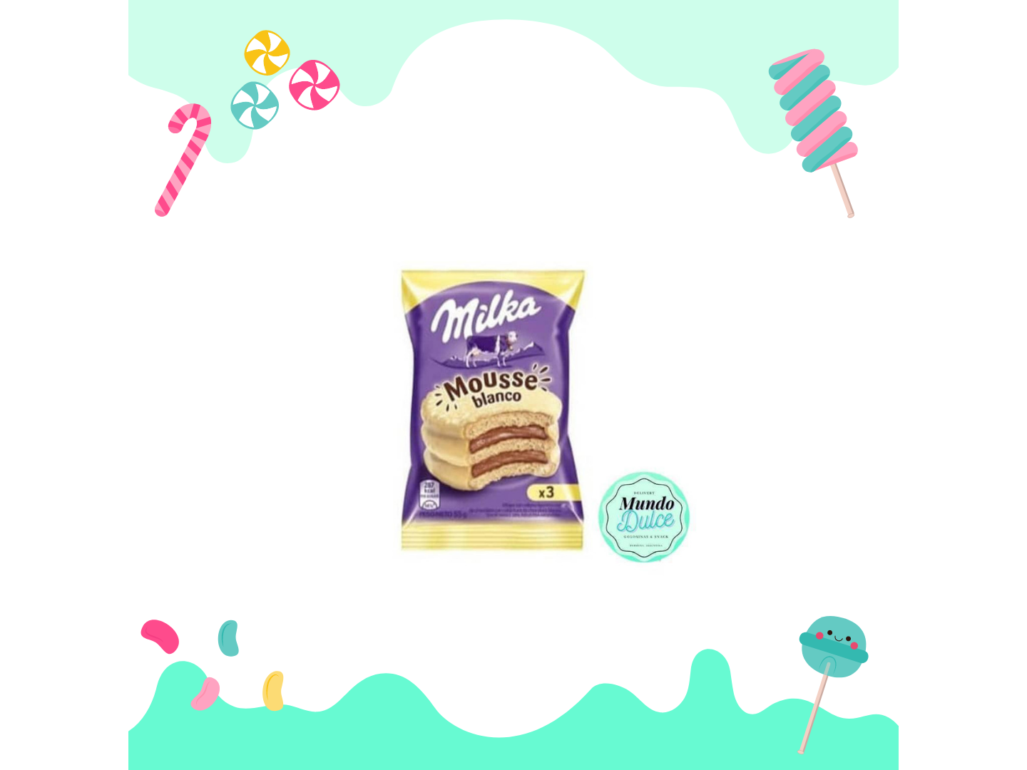 Milka mousse blanco
