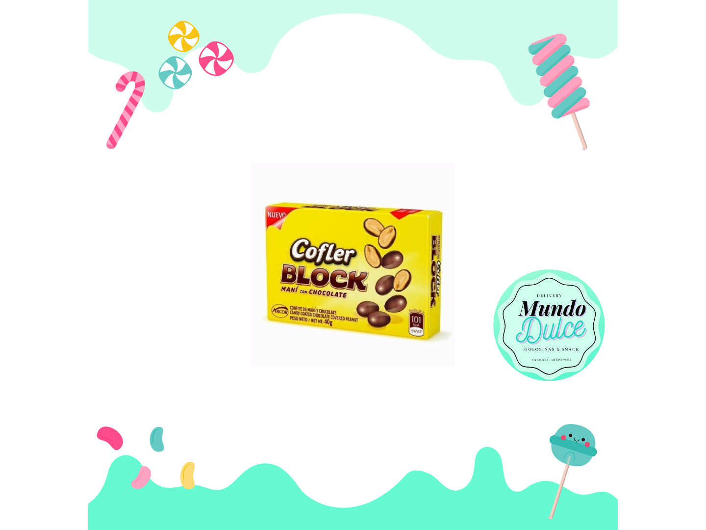 Maní con chocolate