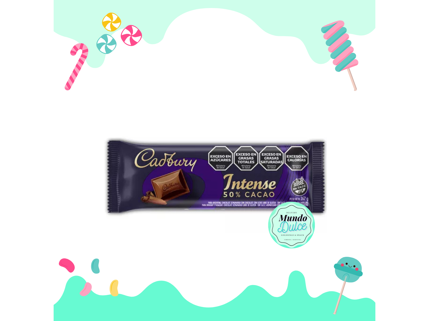 Cadbury cacao 50% 25gr.