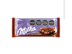 Milka caramelo y avellanas 55gr