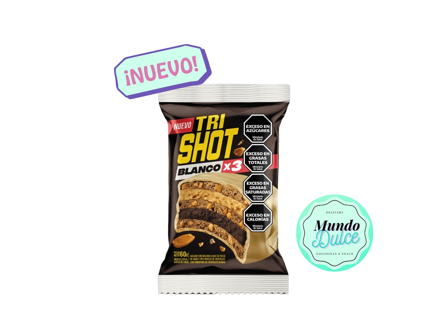 Trishot triple blanco