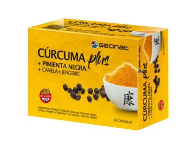 Geonat Cúrcuma plus + pimienta negra + canela+ jengibre