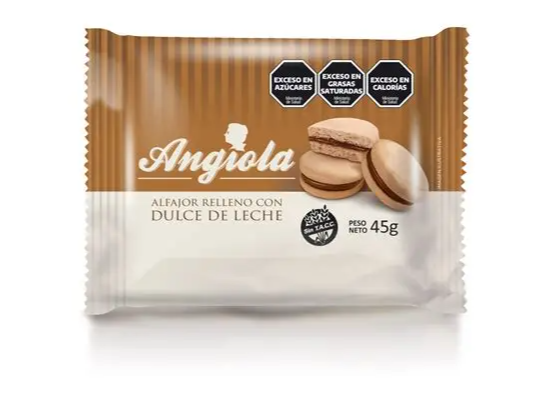 Alfajor Angiola dulce de leche