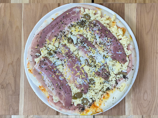 PIZZA CON PANCETA