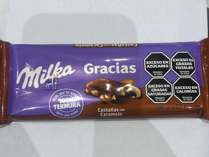 MILKA CASTAÑAS CON CARAMELO 55GR