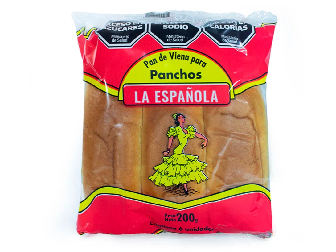 Pan p/panchos La Española x 6un