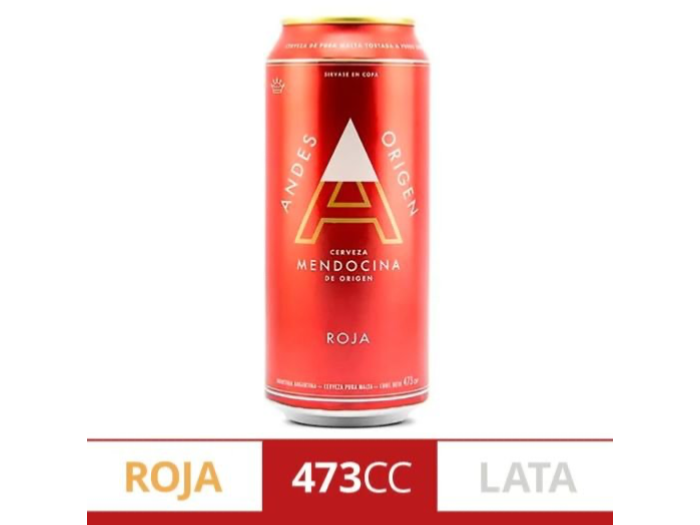 Andes origen lata 473cc roja