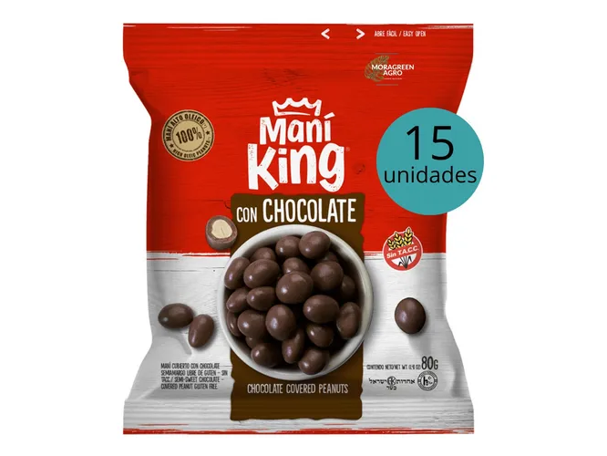 Mani c/chocolate Mani king 80gr