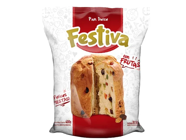 Pan dulce c/frutas Festiva 400gr