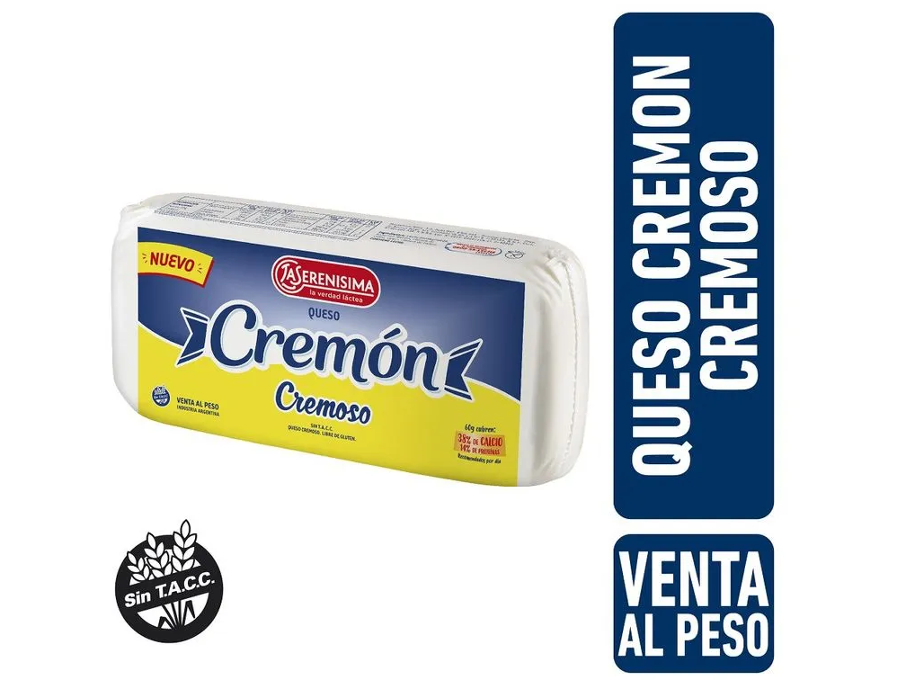 Mayorista - Cremoso Cremon x 1/2 horma1,5kg