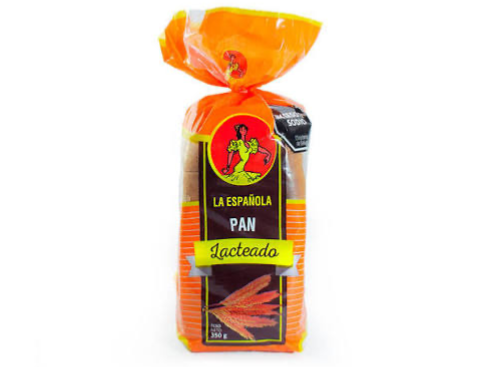 Pan rebanado blanco La española 350gr