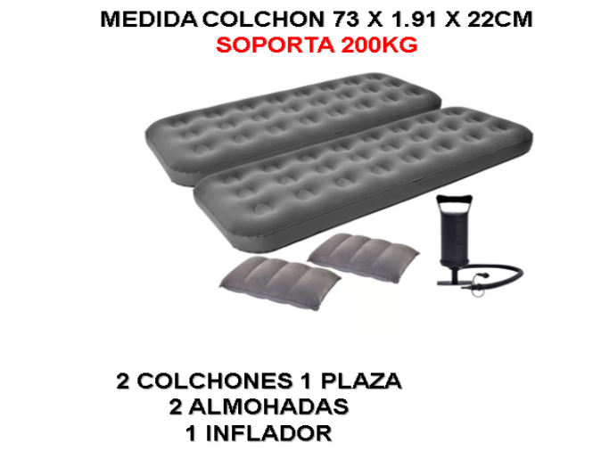 COMBO COLCHONES 1 PLAZA