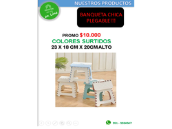 BANQUETAPLASTICA CHICA PLEGABLE