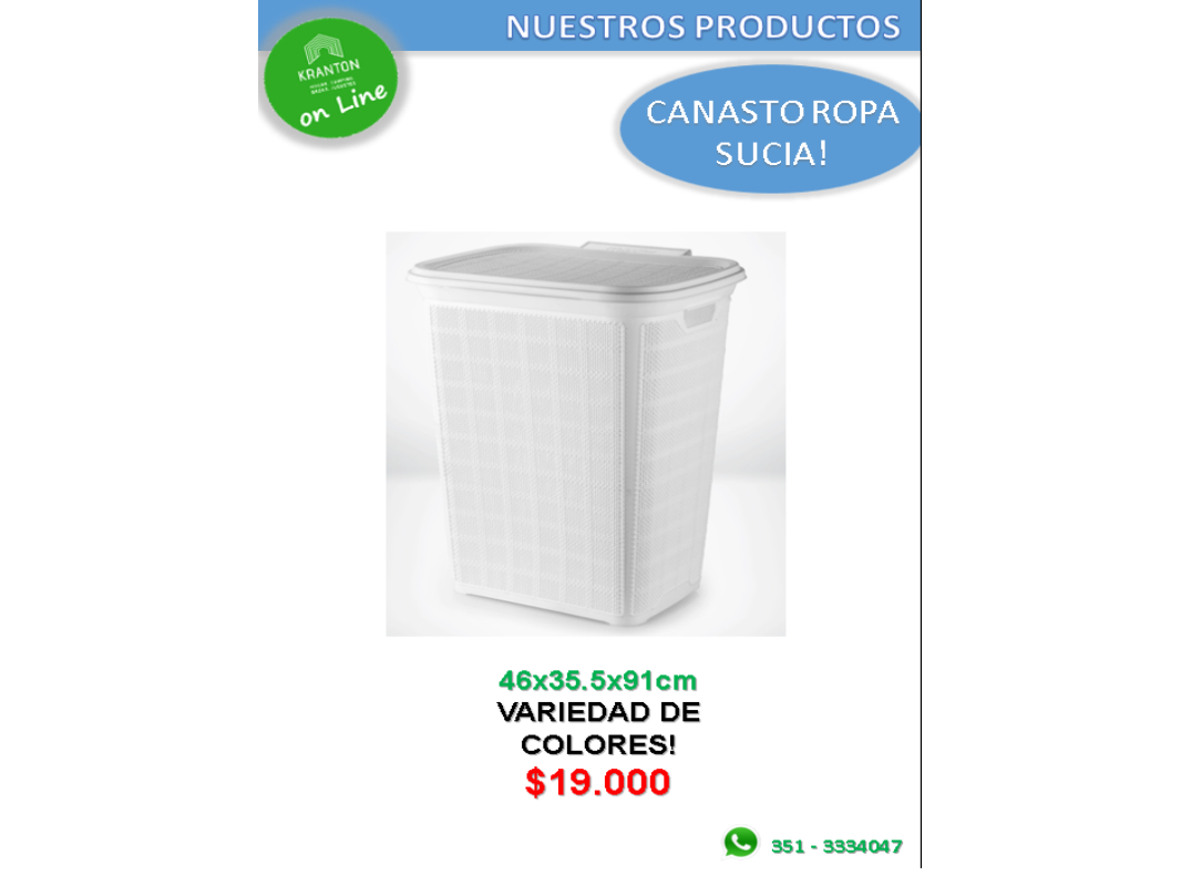 CANASTO ROPA SUCIA