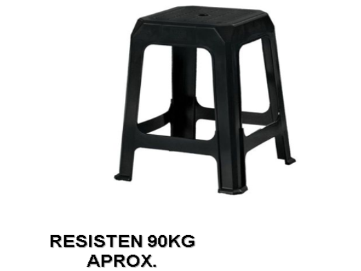 BANQUETA PLASTICO APILABLE
