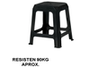 BANQUETA PLASTICO APILABLE