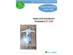 TABLA CON CUBIERTOS