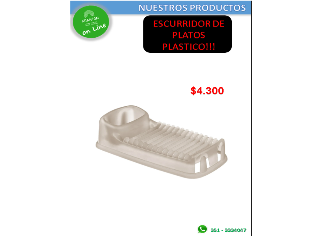 SECALATOS PLASTICO