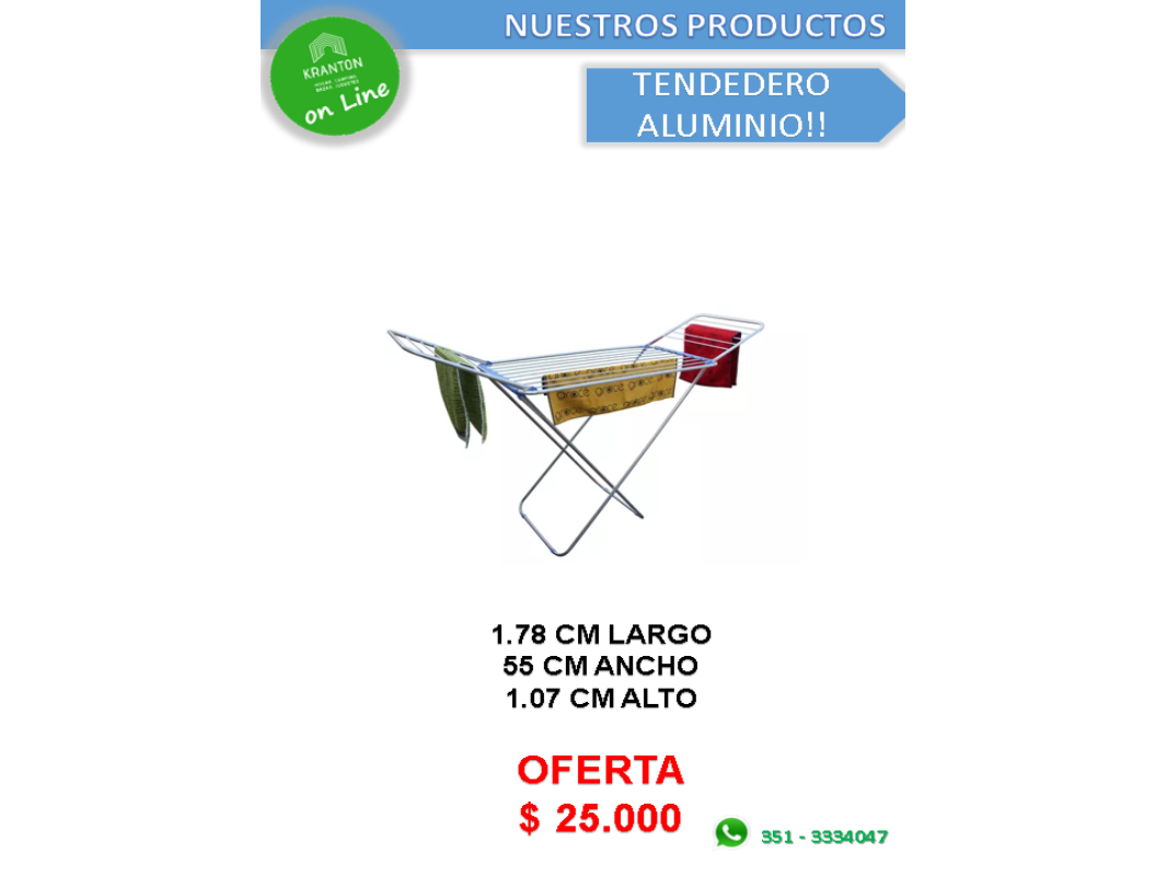 TENDER ALUMINIO CON ALAS