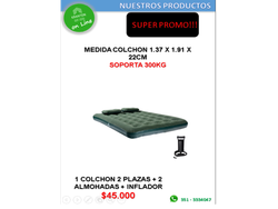 COMBO COLCHON 2 PLAZAS