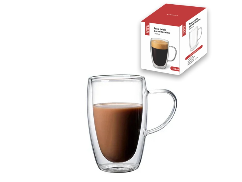 TAZAS DOBLE VIDRIO CON ASAS