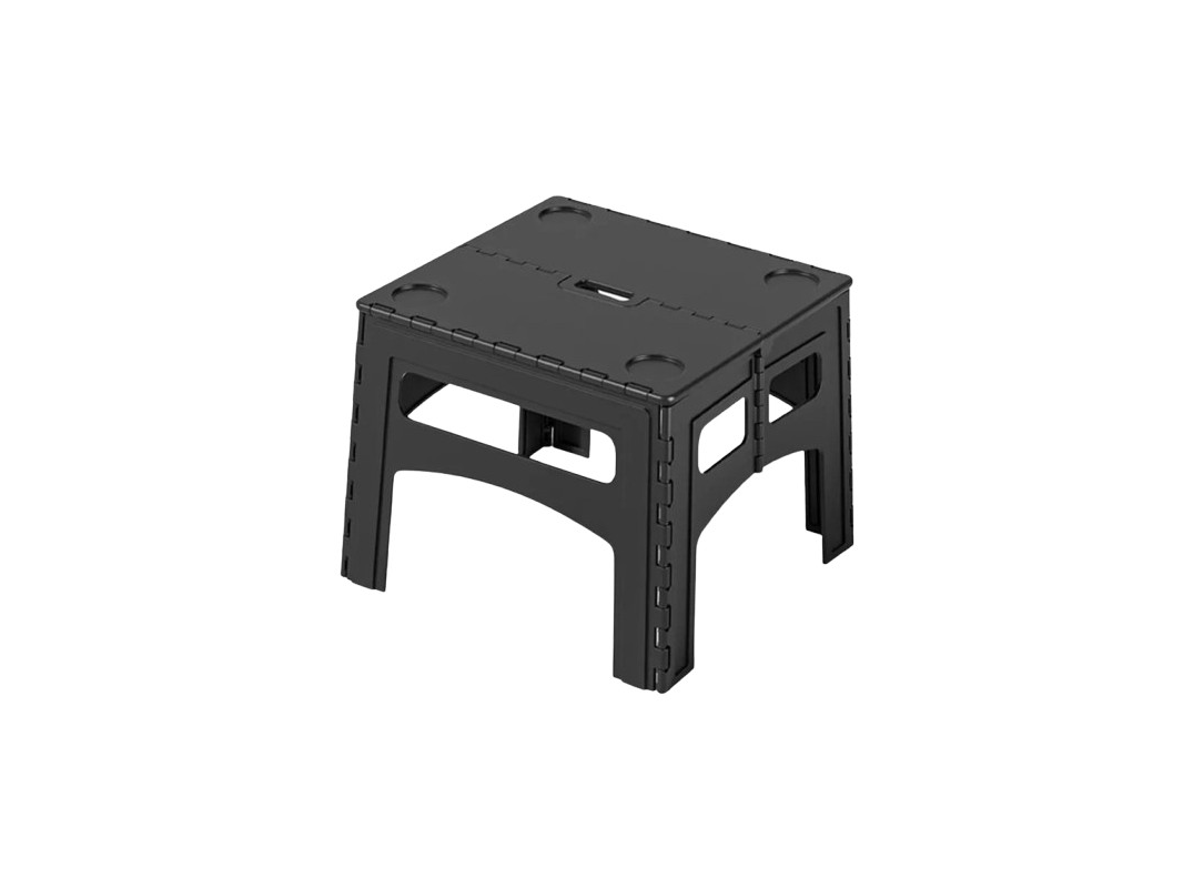 MESA PLEGABLE PLASTICA NEGRA