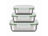 SET CONTENEDORES TUPPER ACERO X 3