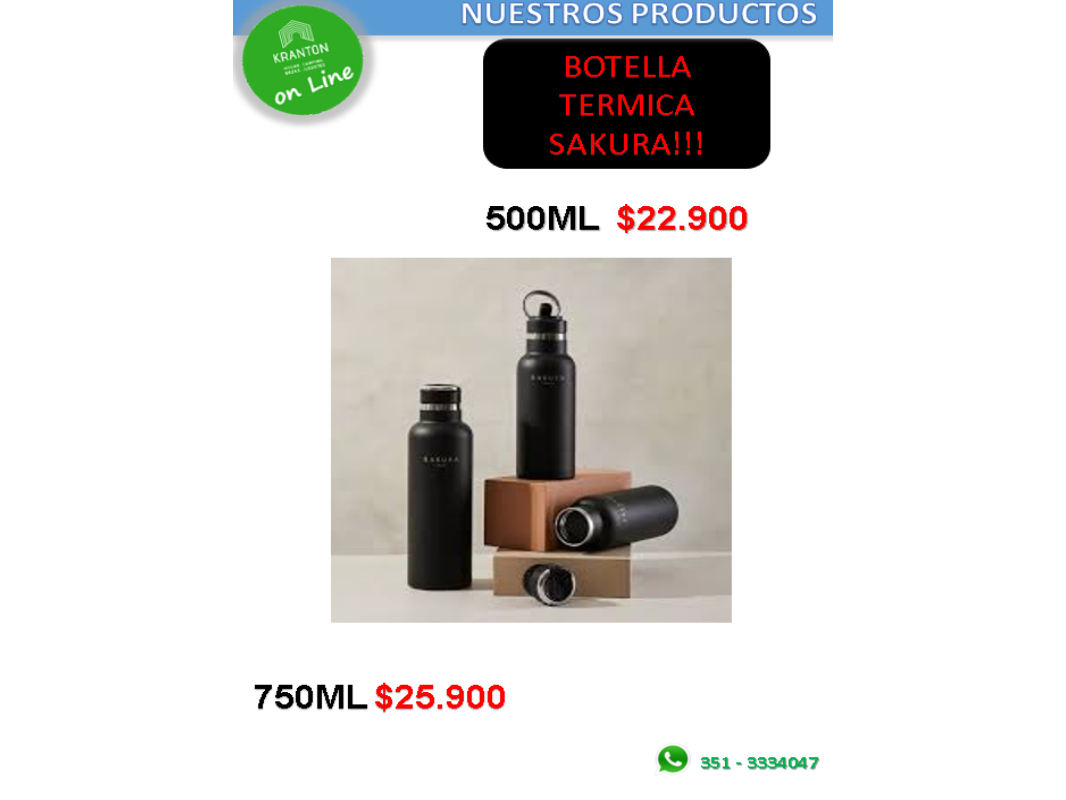 BOTELLA TERMICA SAKURA