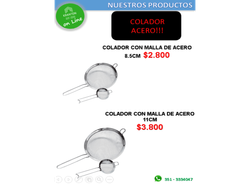 COLADOR ACERO