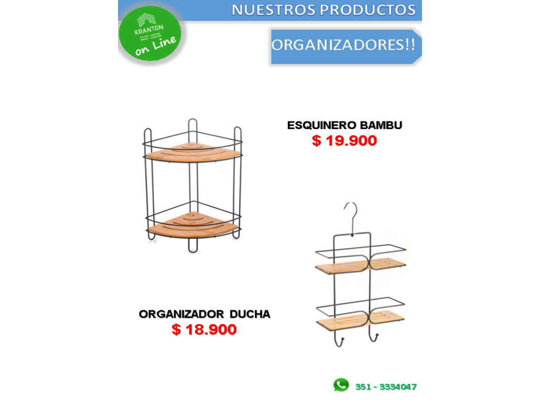 ORGANIZADOR BAMBU