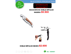 SACACORCHO DOBLE IMPULSO