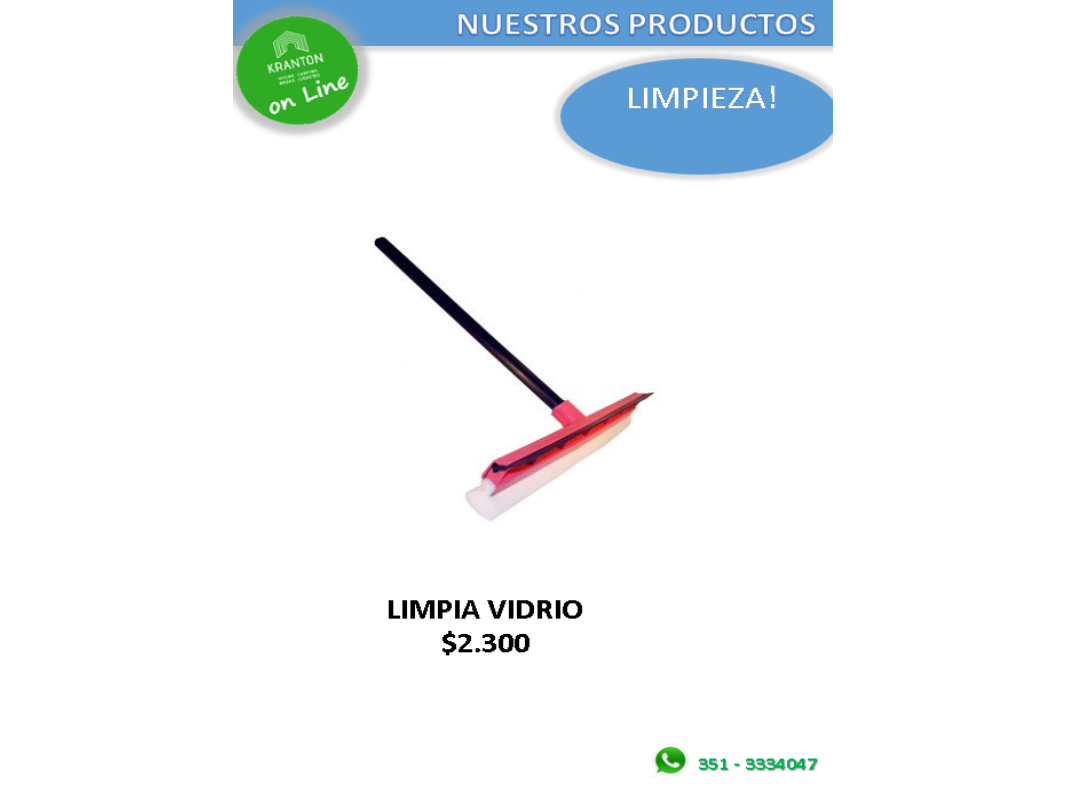LIMPIA VIDRIOS