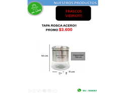 FRASCOS VIDRIO