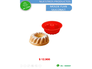 MOLDE FLAN SILICONA de Pikaventa