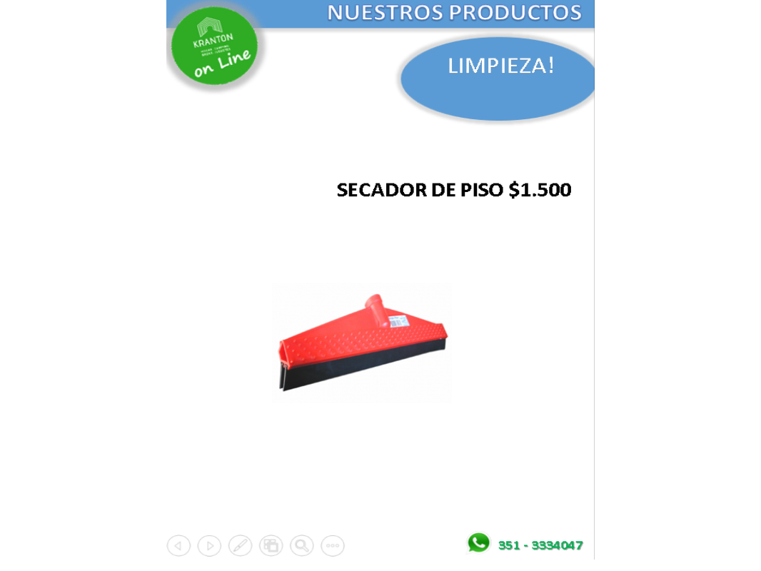 SECADOR DE PISO